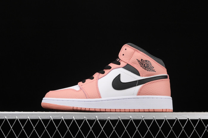 air jordan 1 mid pink quartz (gs) 555112-603