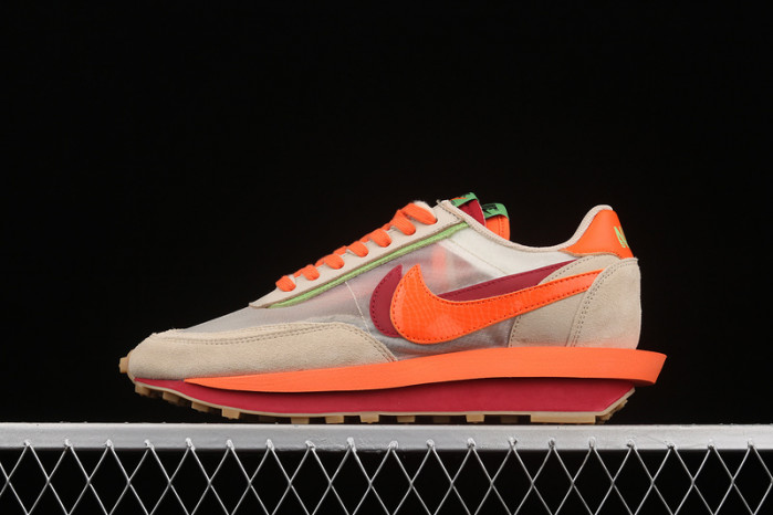 nike ldwaffle clot sacai net orange blaze dh1347-100
