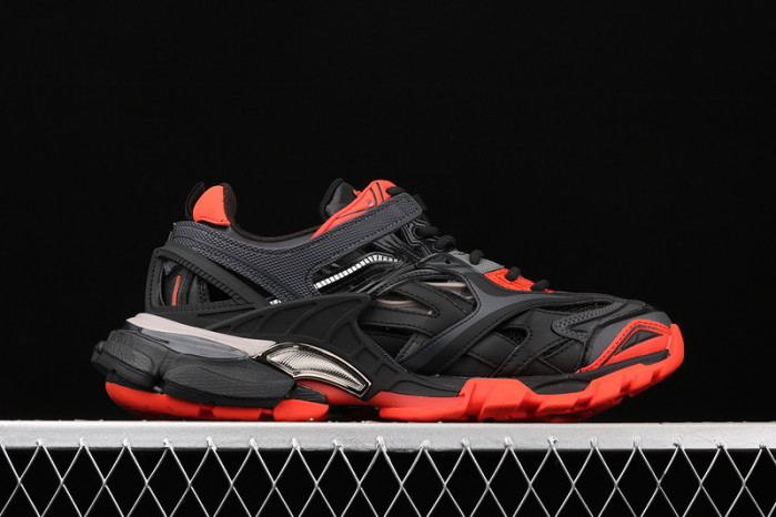 bl track trainers sneaker black orange h903p80819