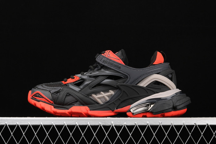 bl track trainers sneaker black orange h903p80819