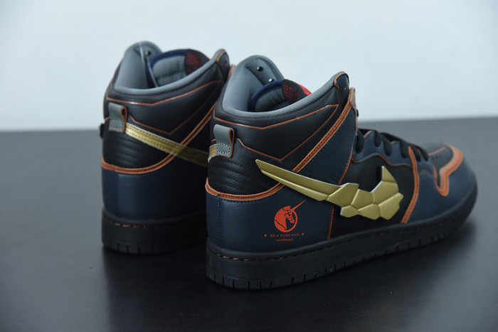 gundam x nike sb dunk high “banshee” dh7717-400