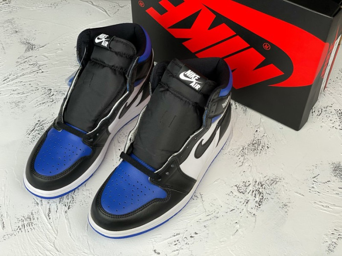 air jordan 1 retro high black game royal - 555088-041‎