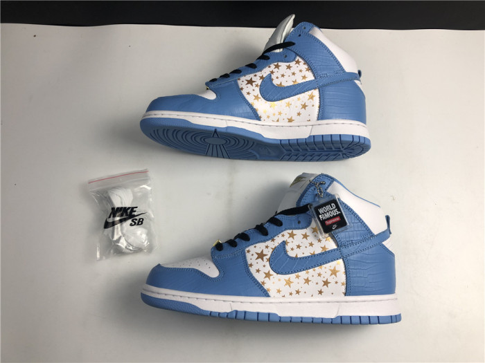 nike dunk high pro sb blue stars 307385-141