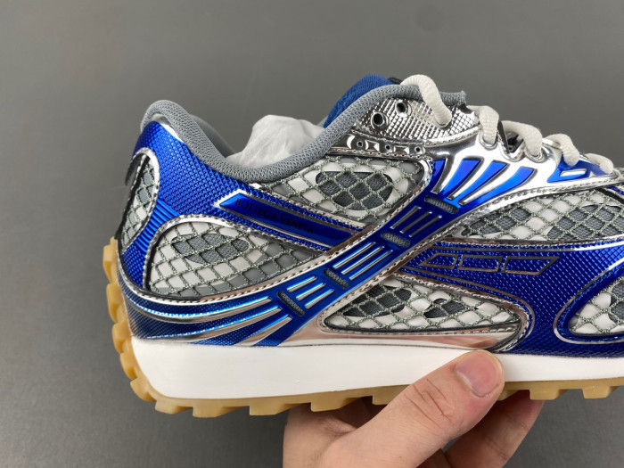 Bottega Veneta Silver & Blue Orbit Sneakers 241798F128005