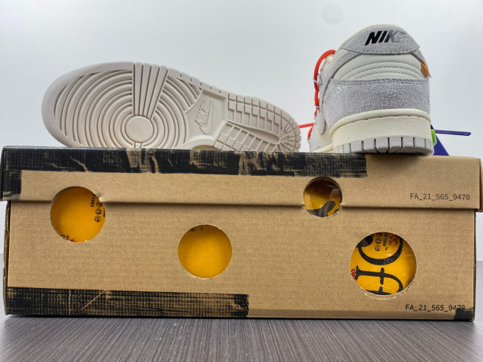 nike dunk low off-white lot 13 of 50 dj0950-110