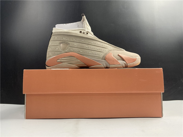clot x air jordan 14 low sepia stone dc9857-200
