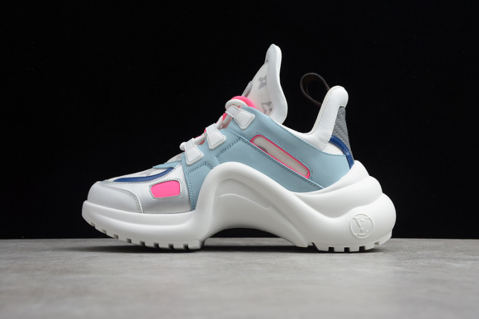 lovt pink white blue sneaker
