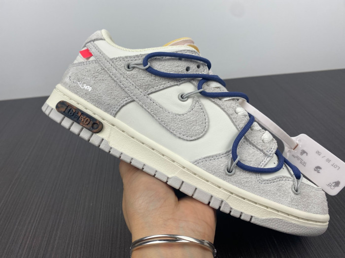 nike dunk low off-white lot 18 dj0950-112
