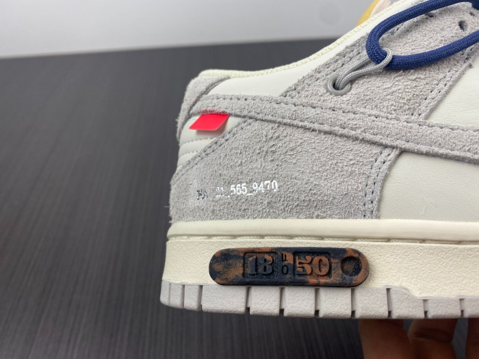 nike dunk low off-white lot 18 dj0950-112