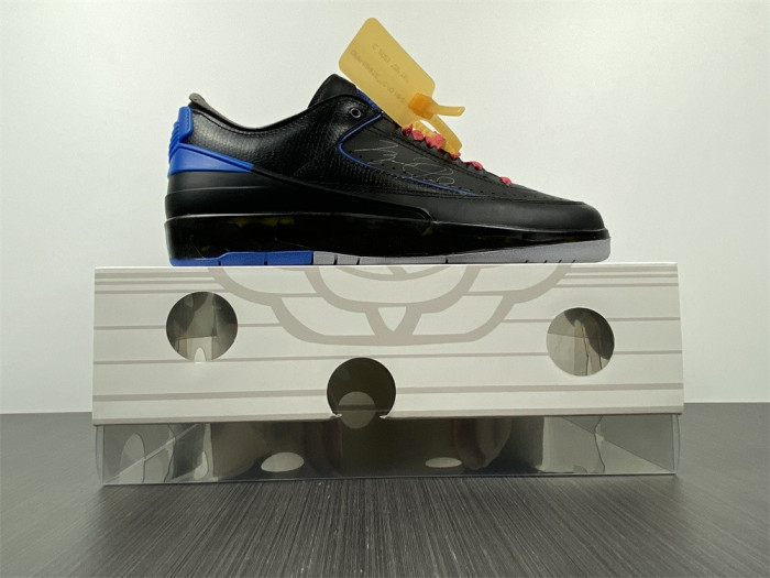 jordan 2 retro low sp off-white black blue dj4375-004