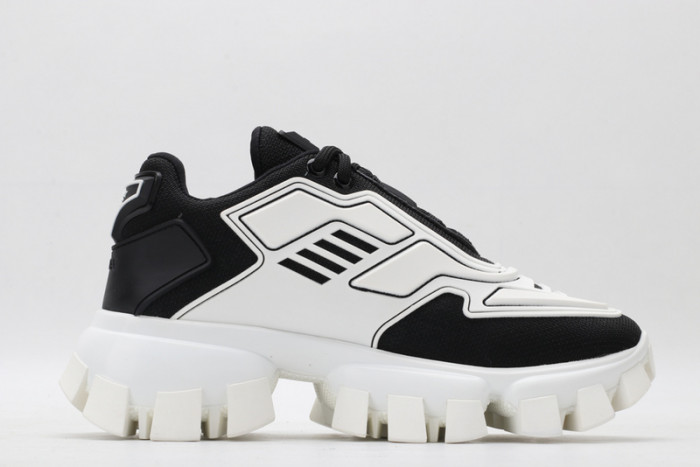 PRAD WHITE BLACK SNEAKERS