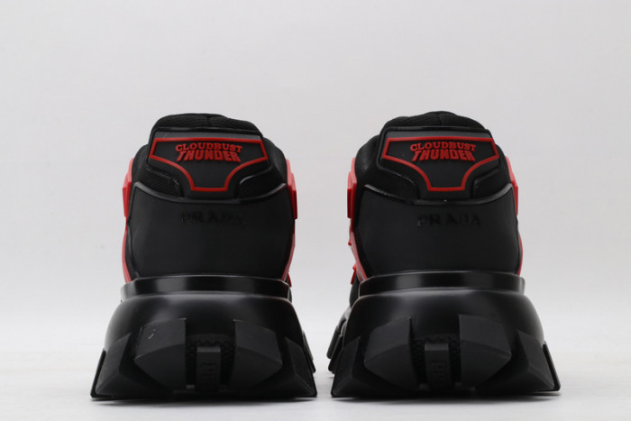 PRAD BLACK RED SNEAKERS
