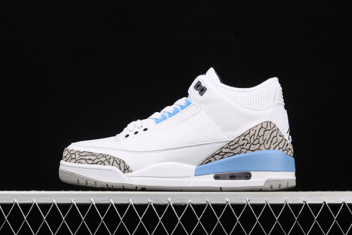 air jordan 3 retro “unc” white ct8532-104