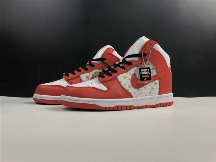 nike dunk high pro sb red stars 307385-161
