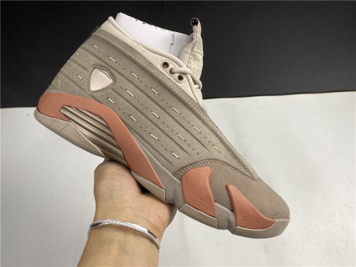 clot x air jordan 14 low sepia stone dc9857-200