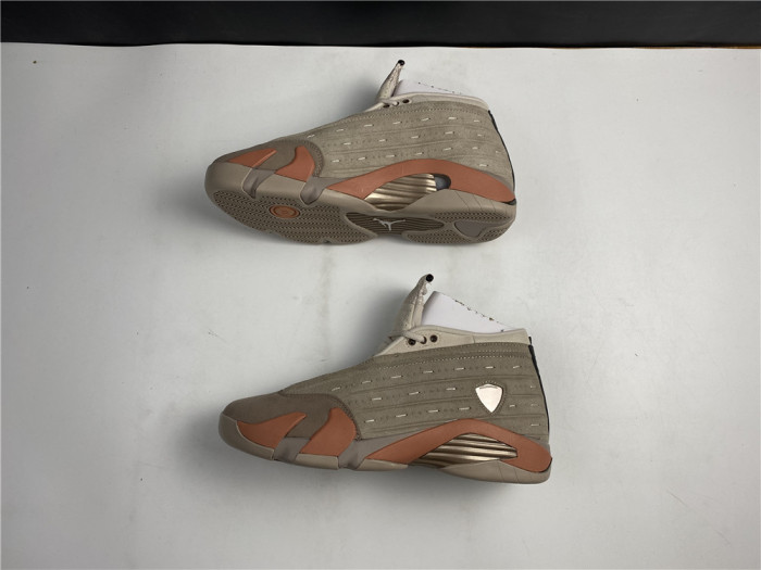 clot x air jordan 14 low sepia stone dc9857-200