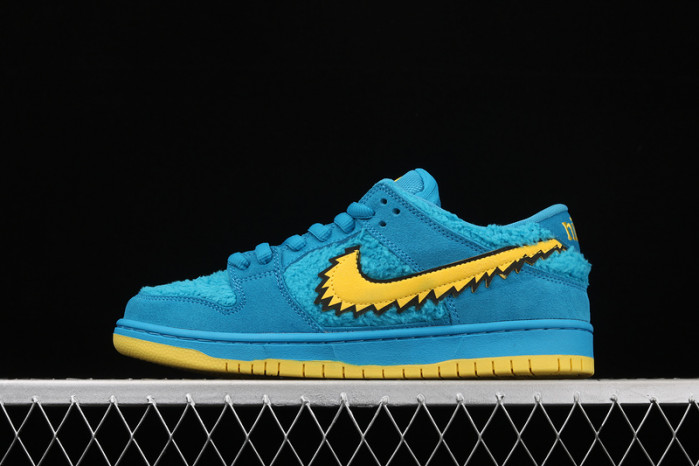 grateful dead x nike dunk low sb "blue bear" cj5378-400