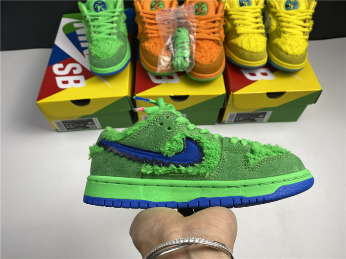nike sb dunk kids low grateful dead bears green - cj5378-300