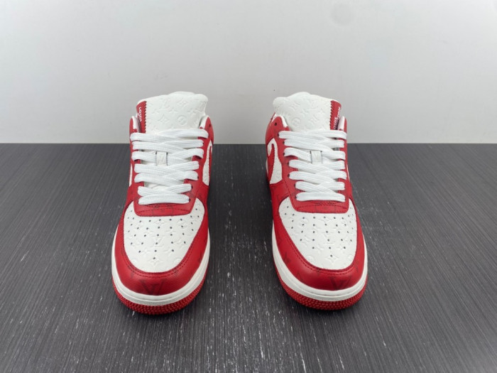 l**isV*t*n x nike air force lv white red