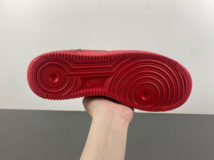 off white x nike air force 1 red ao4297-60