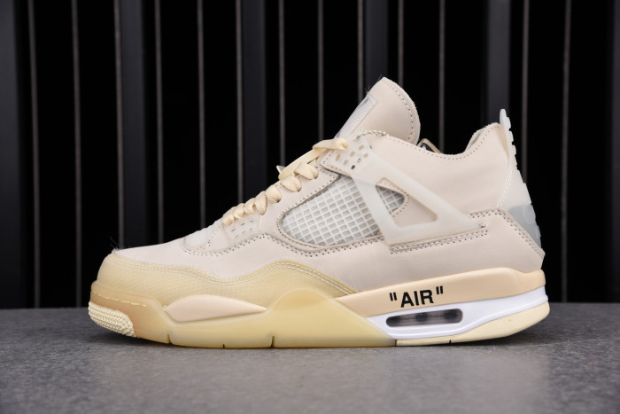 off-white air jordan 4 sail (2020) cv9388-100