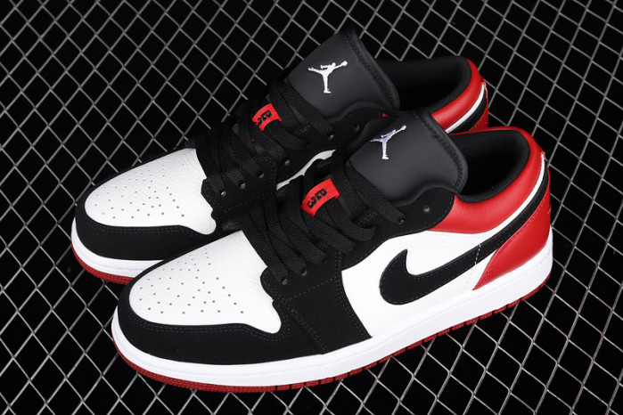 air jordan 1 low black toe 553558-116