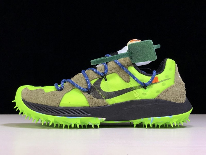 nike zoom terra kiger 5 off-white electric green - cd8179-300