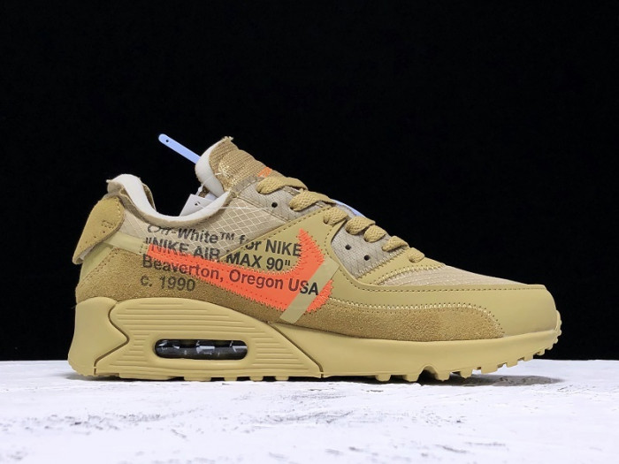 off-white nike air max 90 desert ore - aa7293-200
