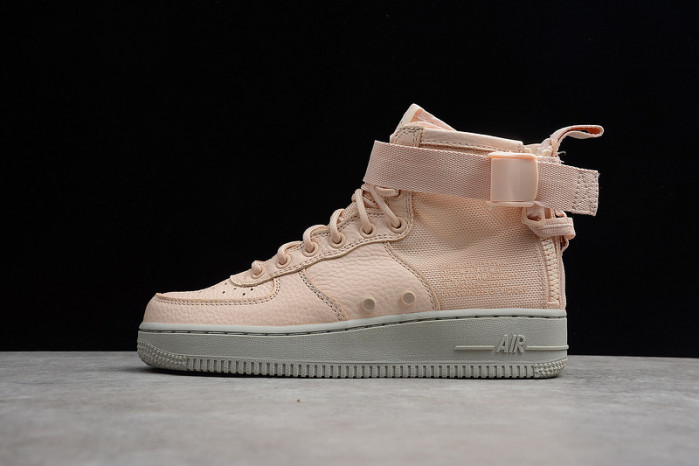 nike wmns sf force 1 “orange quartz” grey womens - aa3966-800