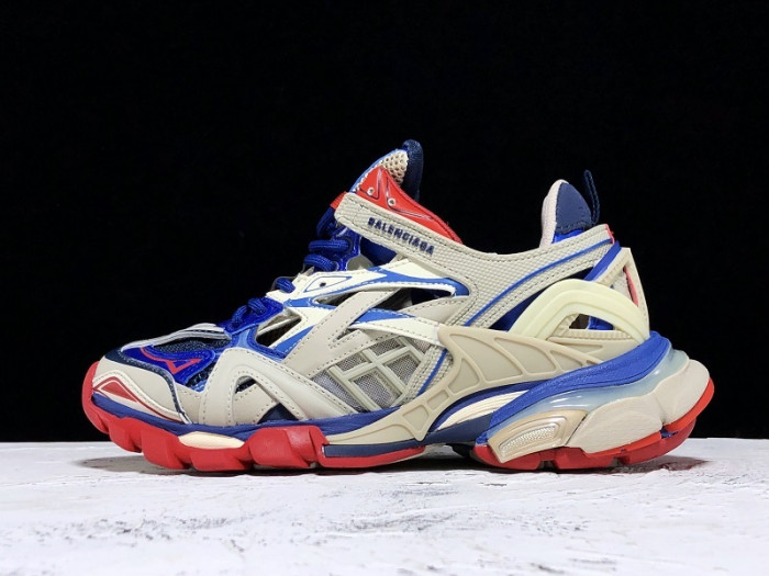 bl track trainers sneaker grey blue red h903p079