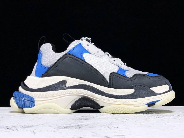 bl 17fw triple s sneaker trainer white blue h903p016