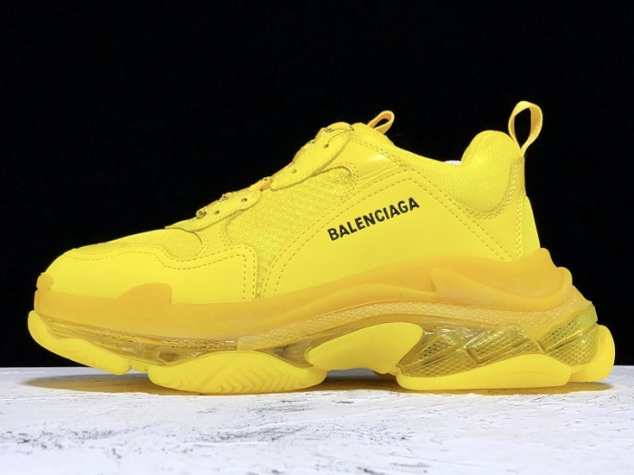 bl triple s ''clear sole'' trainer yellow h903p023