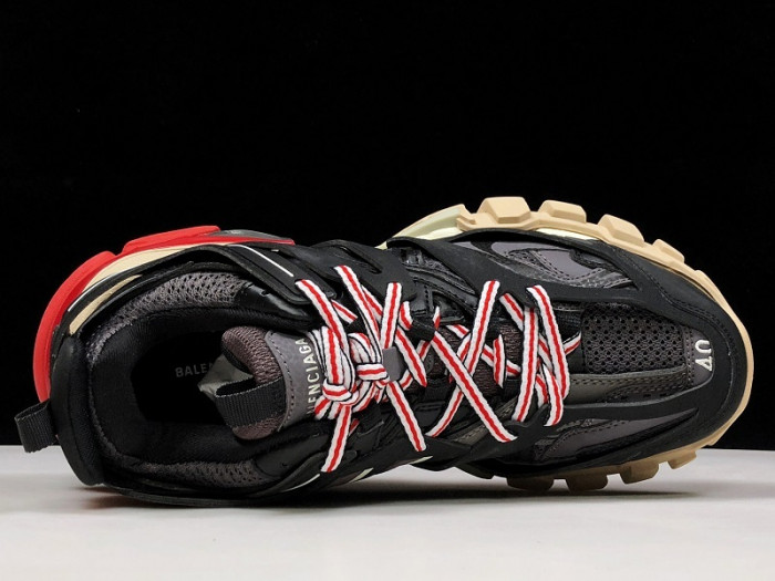 bl tess s. gomma trek low sneakers black red h903p035