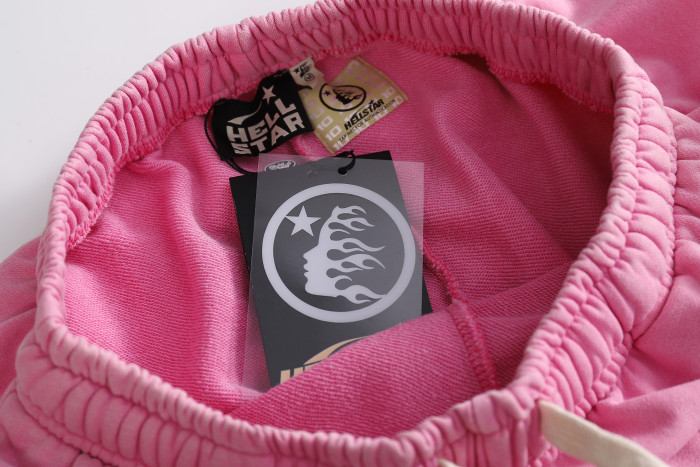 Hellstar Flame Shorts Pink