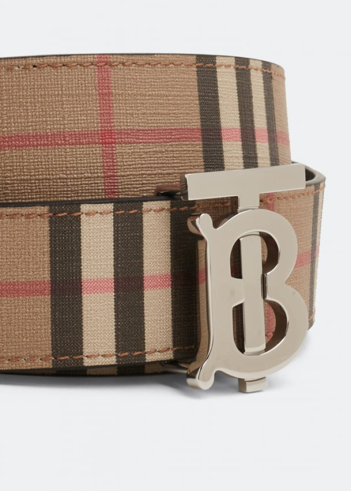 Reversible logo belt