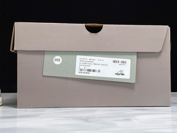 bl triple s trainers letters white h903p8085