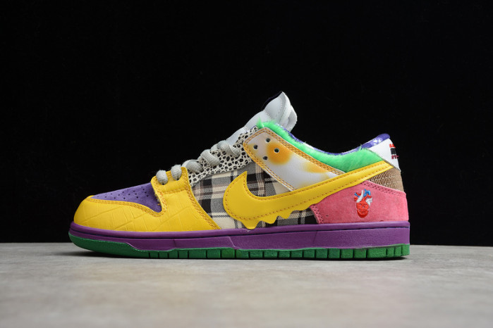 2020 nike sb dunk low pro iw purple/yellow- violet- pink 318403-137