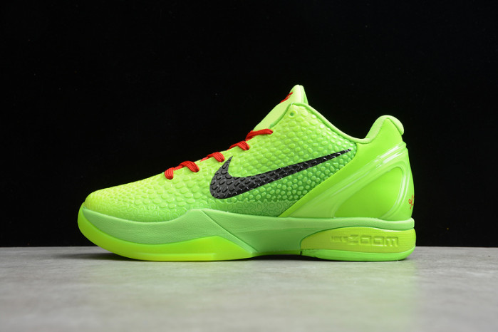 kobe 6 protro grinch green apple/volt/crimson/black cw2190-300