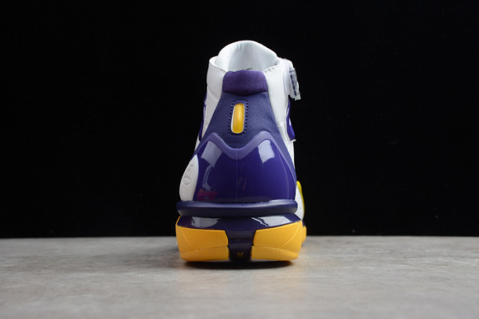 air zoom huarache 2k4 kobe lakers white/purple-yellow 308475-008