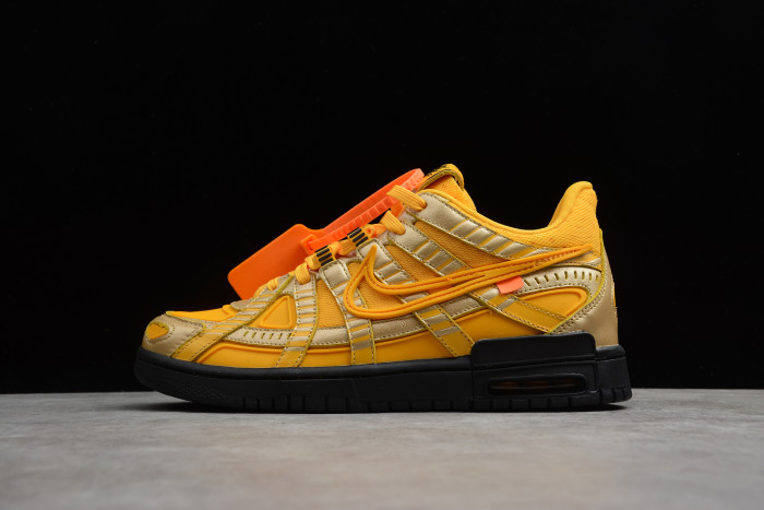 off white nike air rubber dunk ''university gold'' cu6015-700