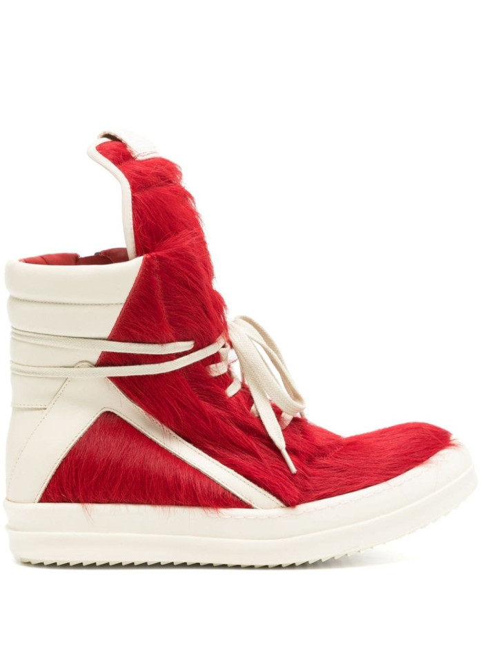 RICK OWENS GEOBASKET FUR SNEAKS 20250331
