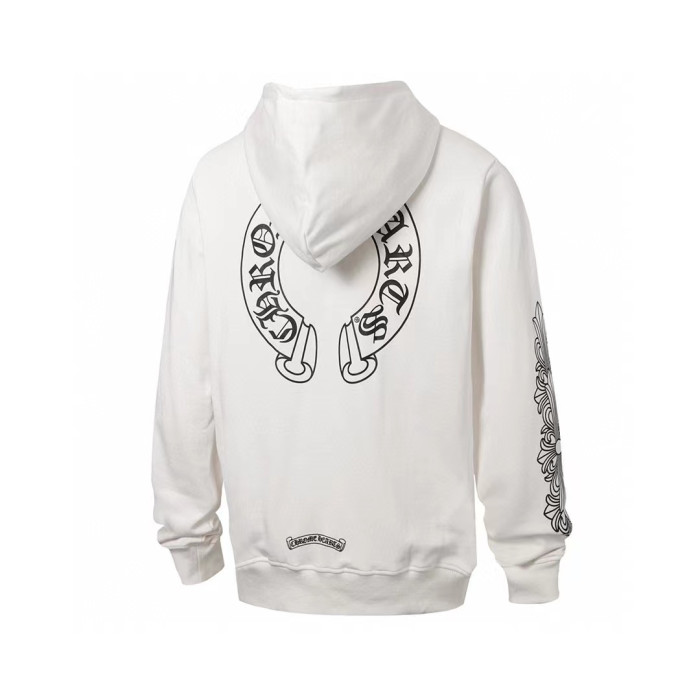 Ch*0me He**ts horseshoe floral zip up hoodie fw00151