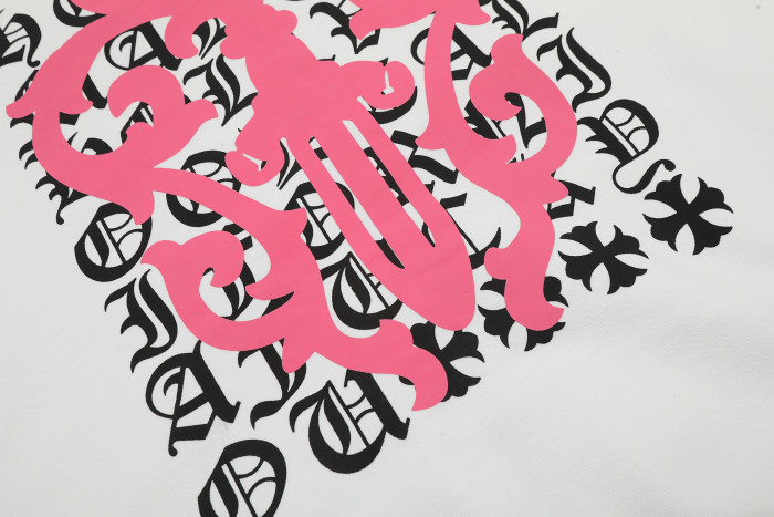 Ch*0me He**ts horseshoe floral zip up hoodie ke816