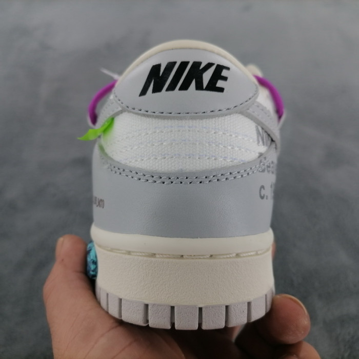 nike dunk low off-white lot 45 dm1602-101